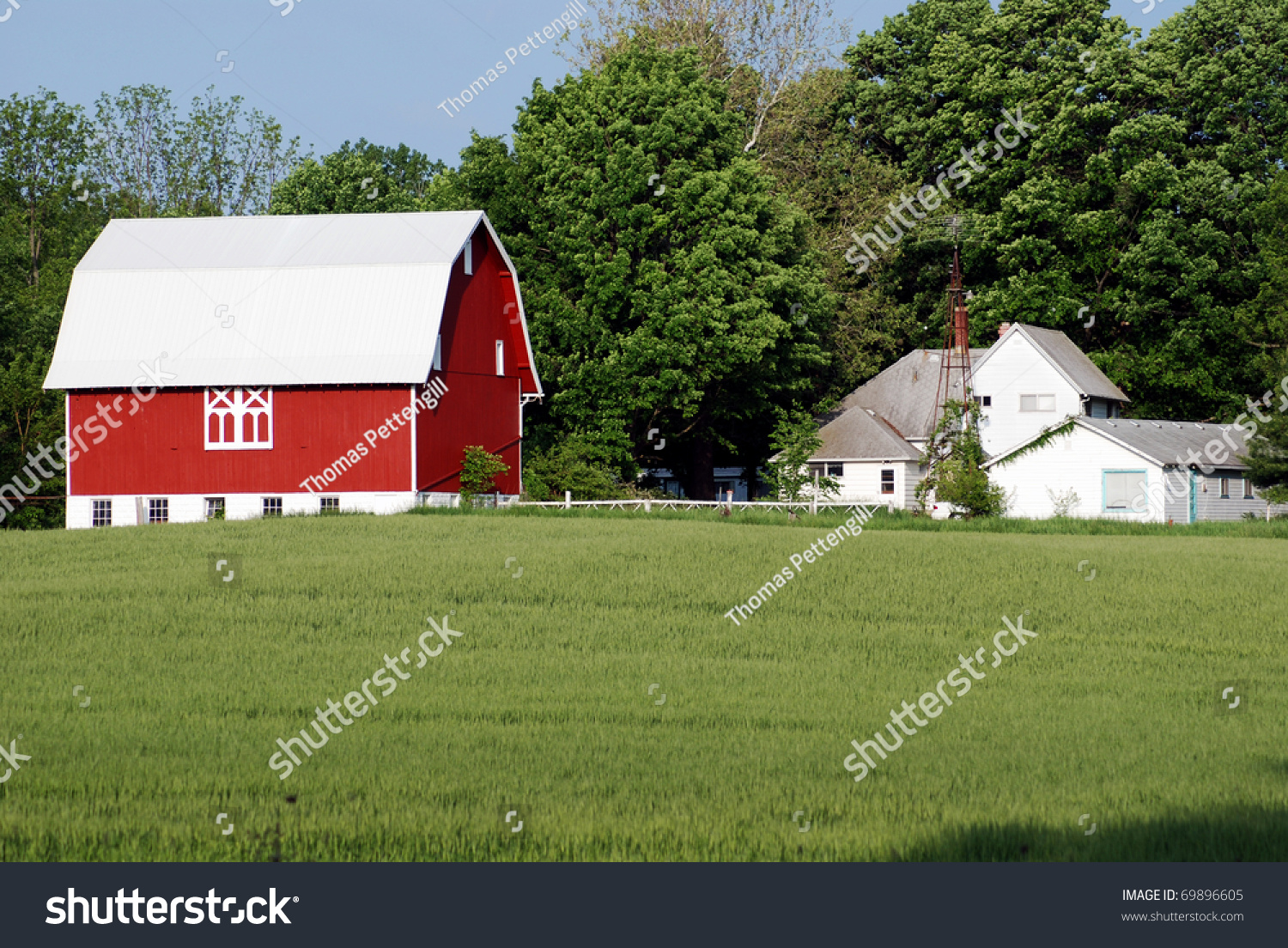 This Old Farm House Barn Near Royalty Free Stock Image