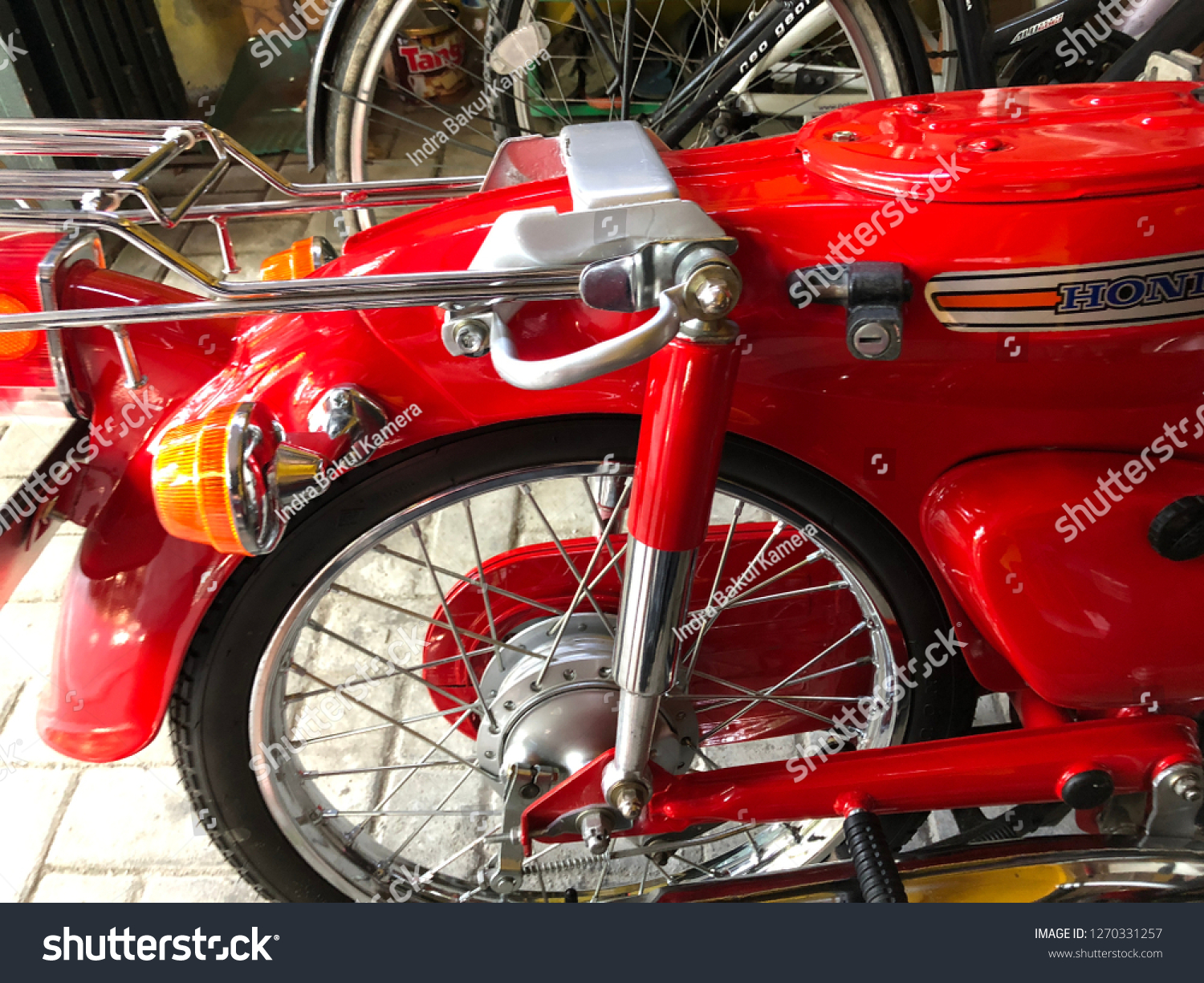 This Body Honda C70 On Repair Stock Photo (Edit Now) 1270331257