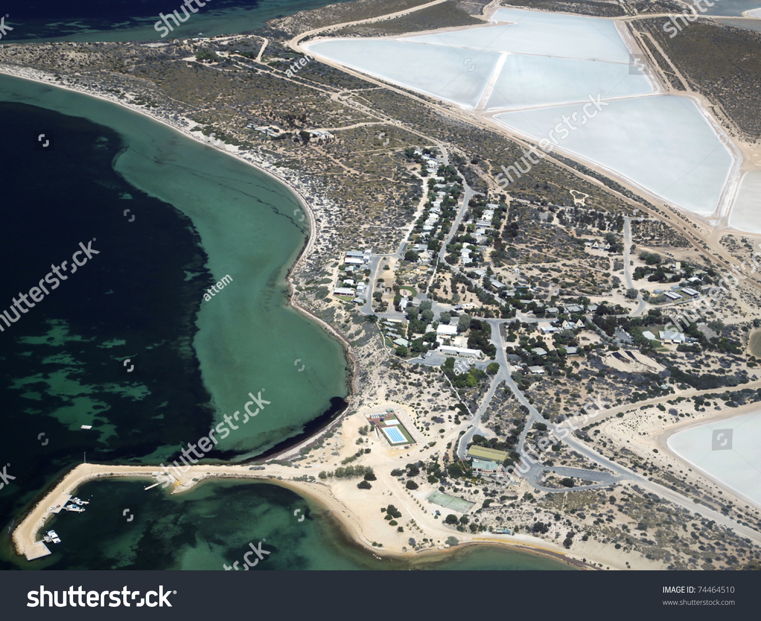 This Useless Loop Township Western Australia Stock Photo 74464510 ...