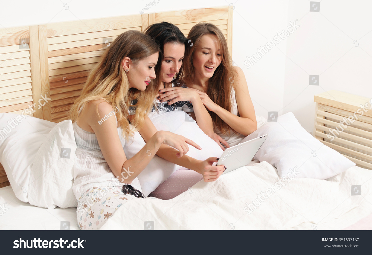 bed with girls