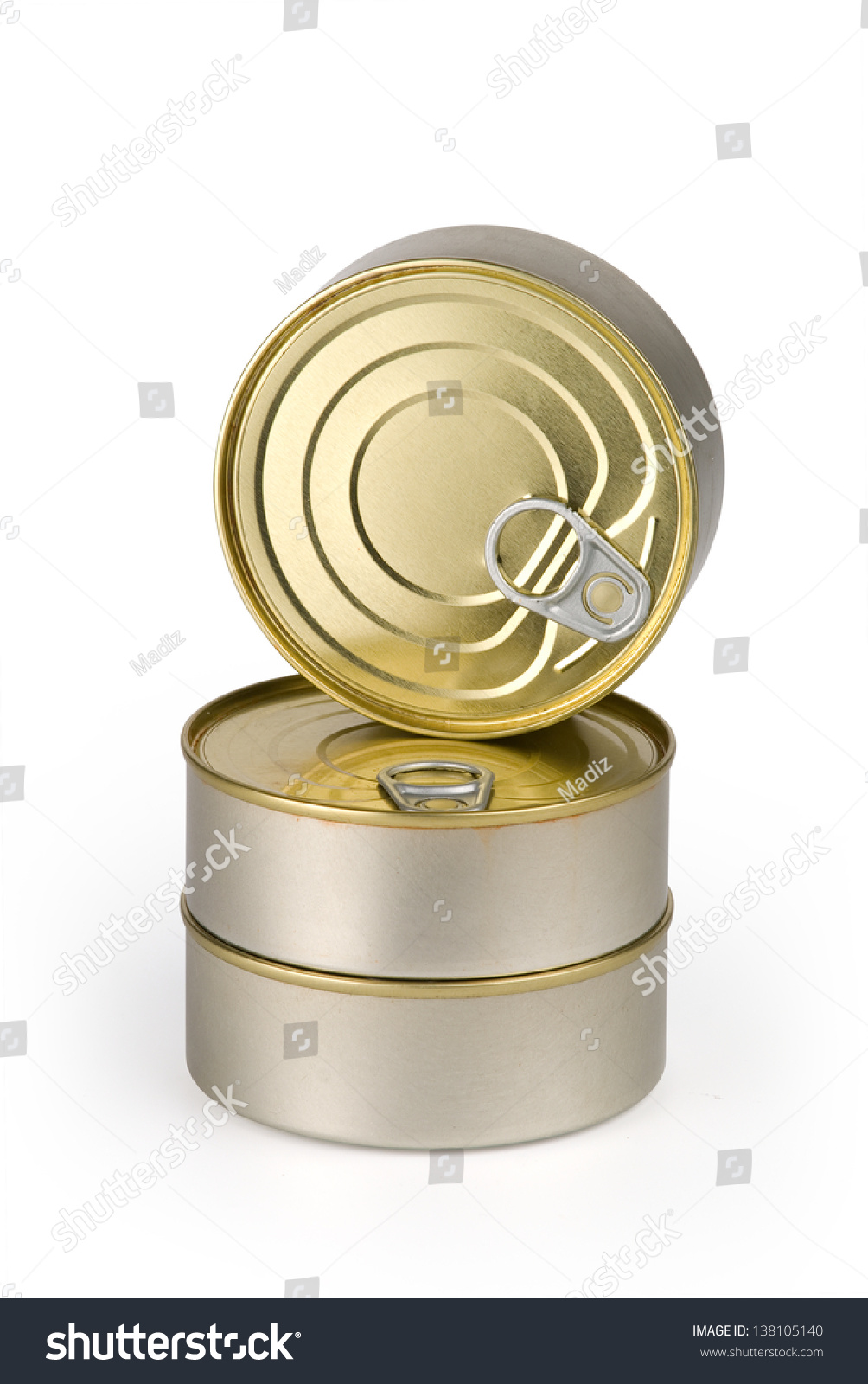 metallic tins