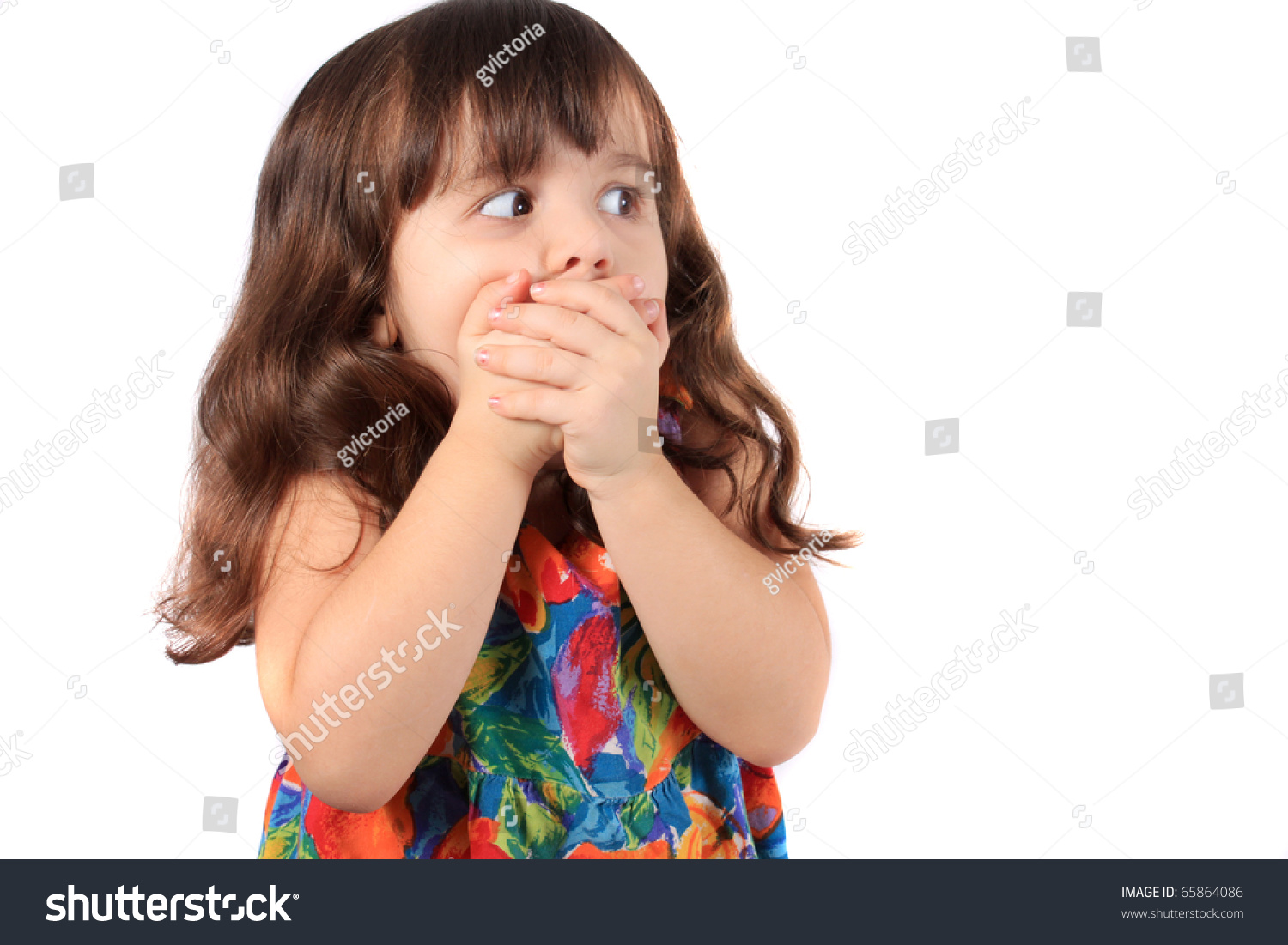 Three Year Old Brunette Caucasian Girl Stock Photo 65864086 - Shutterstock