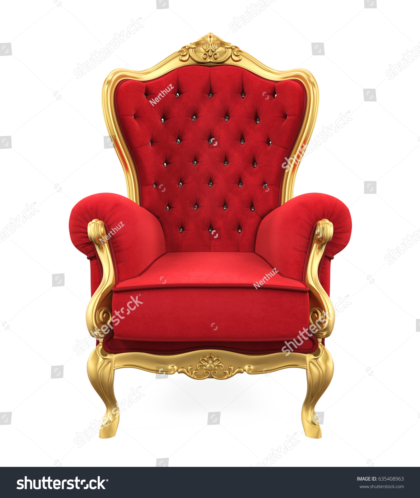 玉座の椅子 3dレンダリング のイラスト素材 635408963