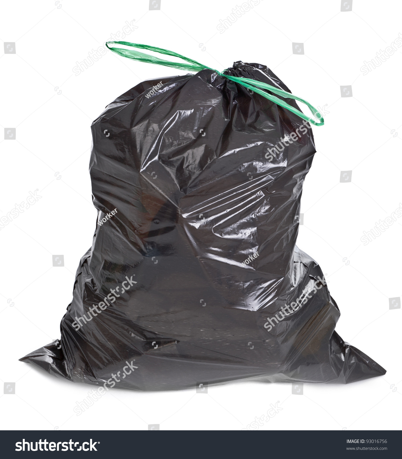 Tied Garbage Bag On White Background Stock Photo 93016756 | Shutterstock