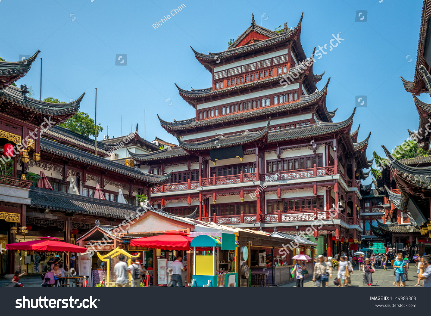 Tienyu Building Yu Garden Shanghai China Stock Photo Edit Now