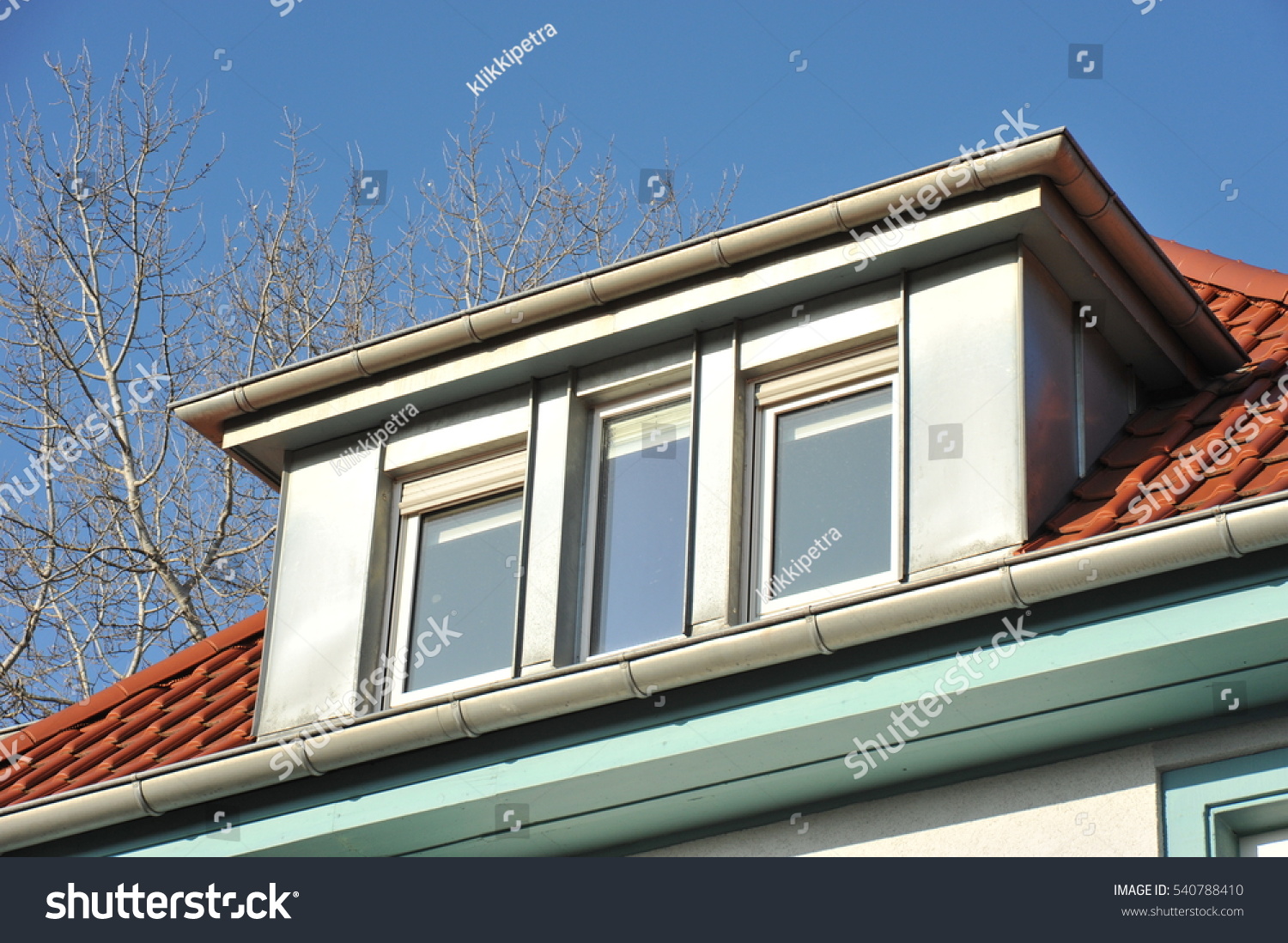 Tiled Roof Dormer Windows Stock Photo Edit Now 540788410