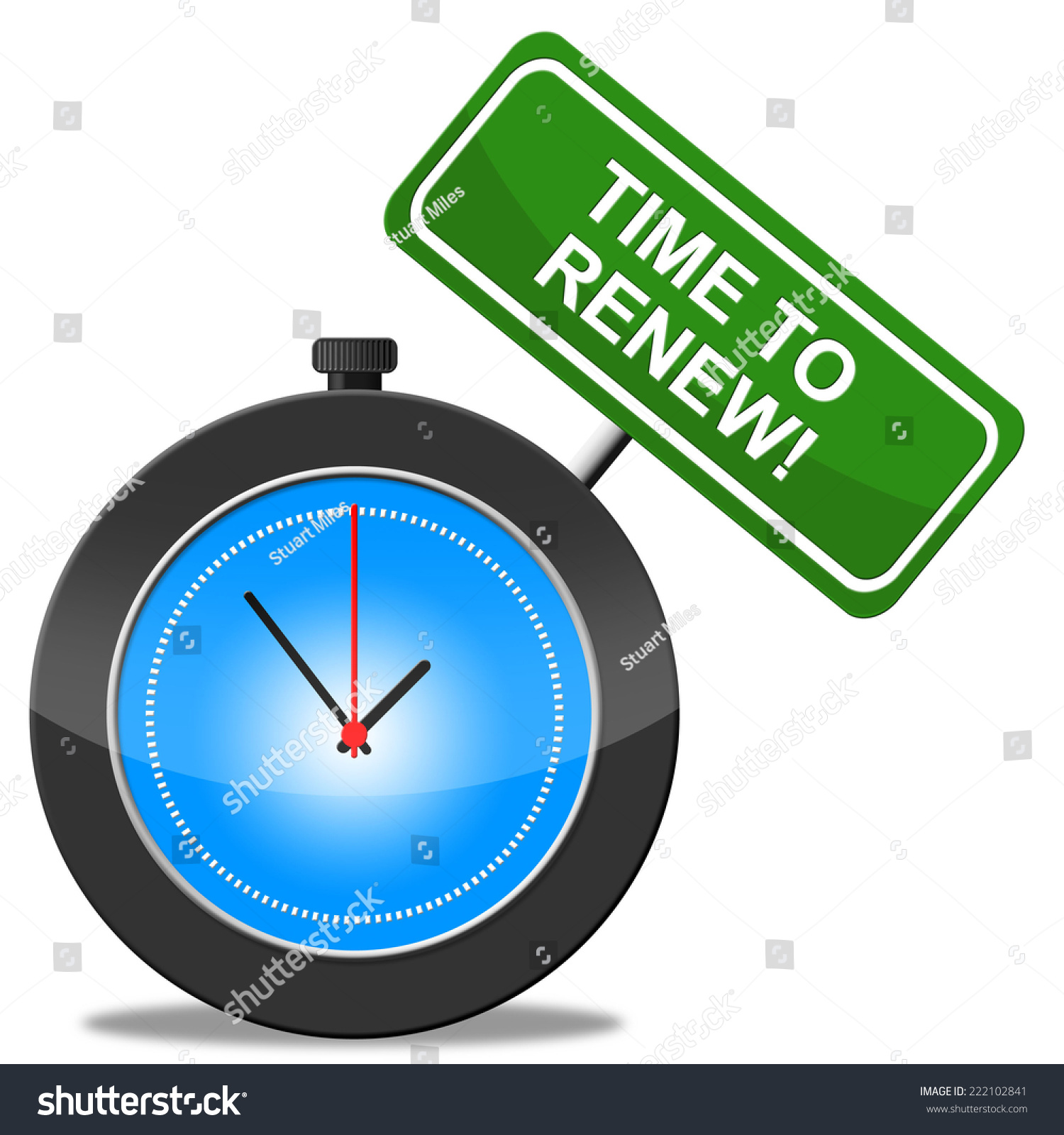 Time Renew Meaning Make Over Rehabilitate Stock Illustration 222102841