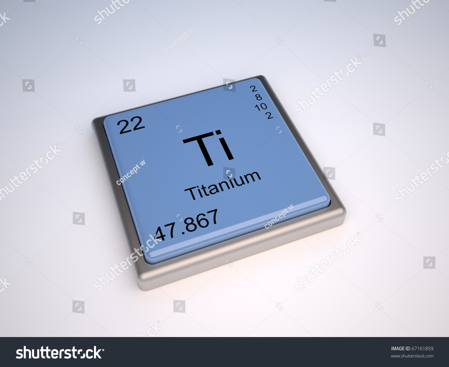 Titanium Chemical Element Periodic Table Symbol Stock Illustration 67161859 Shutterstock 9477