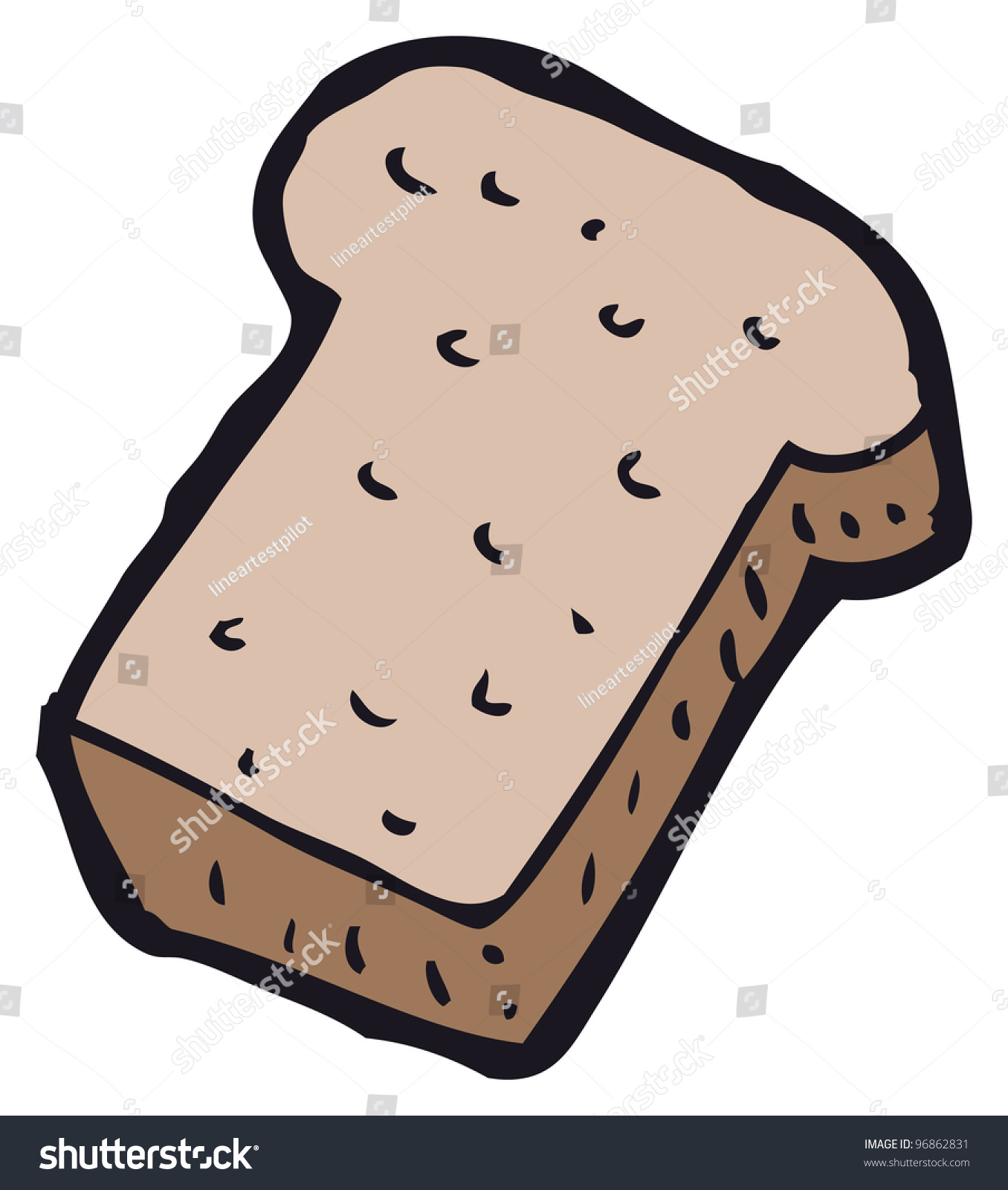 Toast Cartoon Stock Illustration 96862831 - Shutterstock