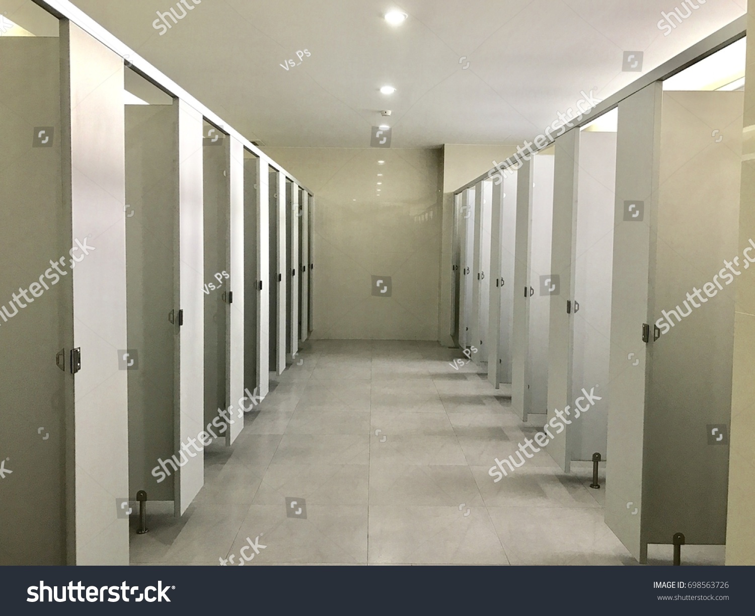 Toilet Office Building Lights Stock Photo 698563726 | Shutterstock