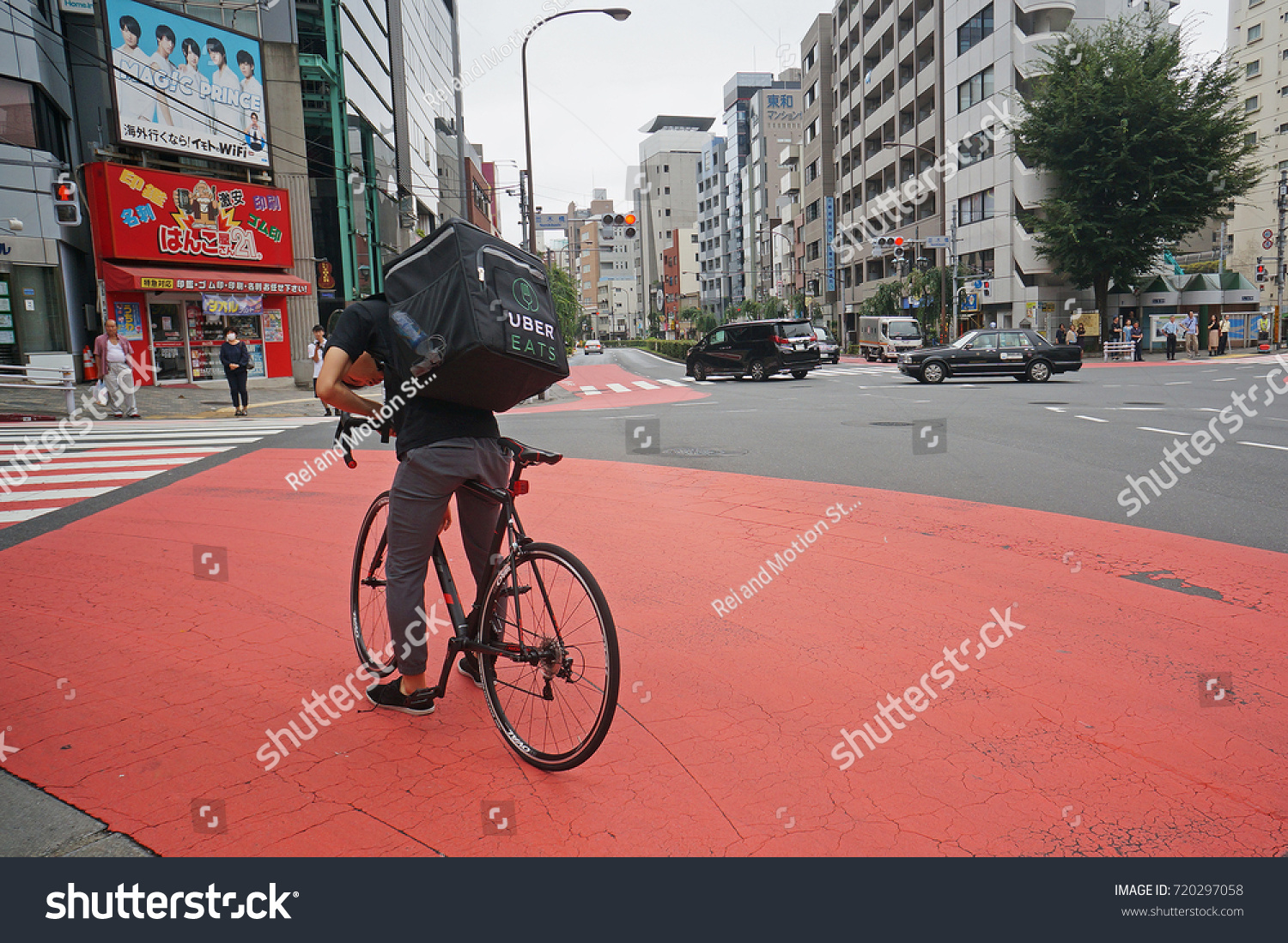 Tokyo August 11 2017 Uber Eats Stock Photo (Edit Now) 720297058