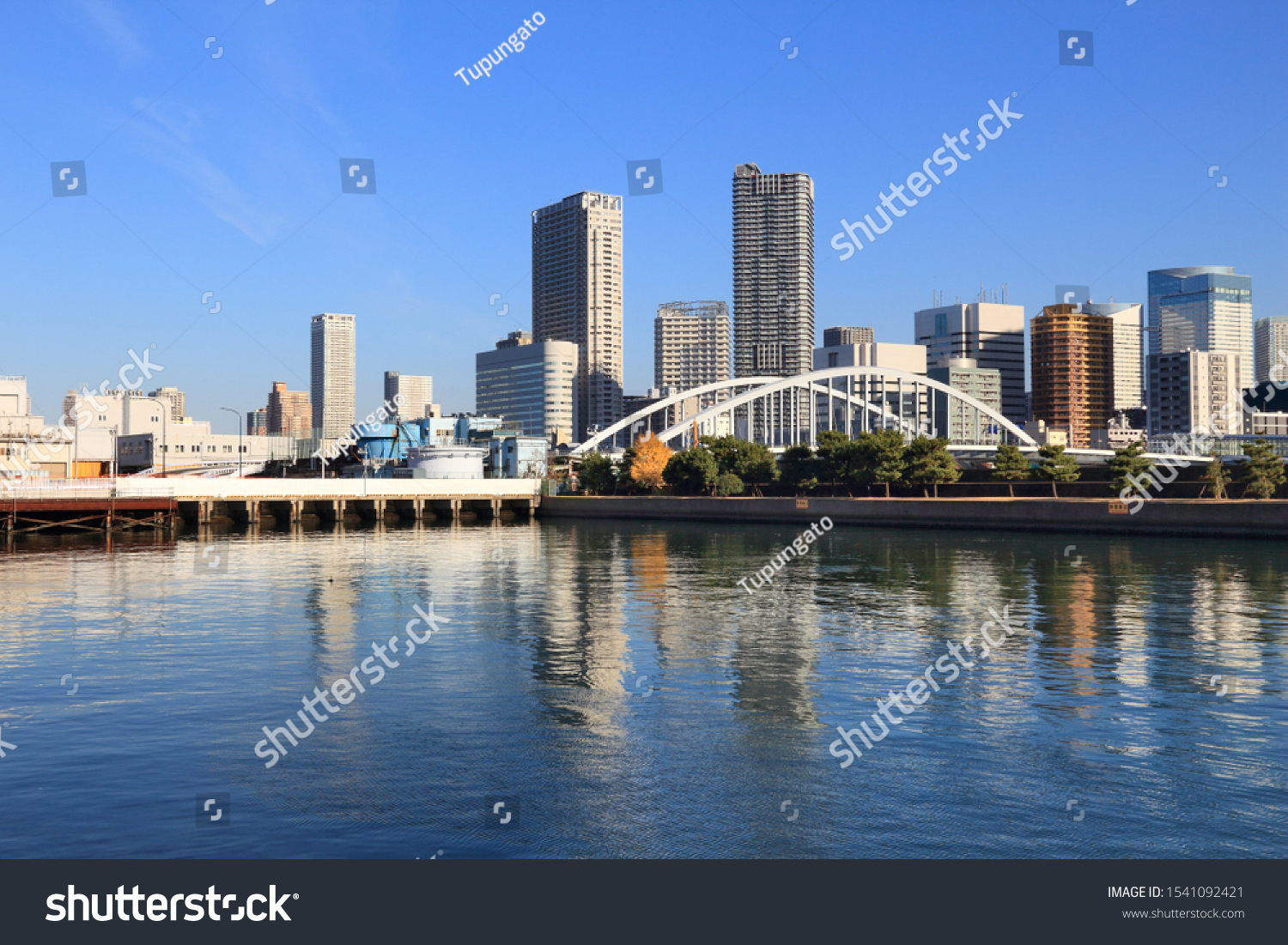 Tokyo City Skyline Modern Residential Neighborhoods Stock Photo (Edit ...