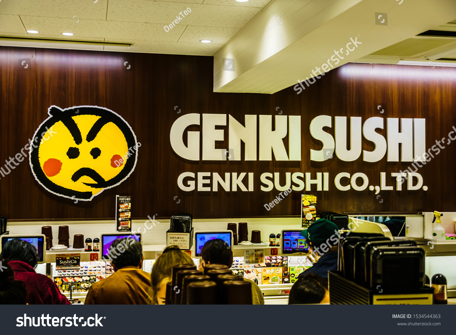 41 Genki Sushi Images Stock Photos Vectors Shutterstock   Stock Photo Tokyo Japan May Genki Sushi Located Near Shibuya Station Selling Affordable Sushi 1534544363 