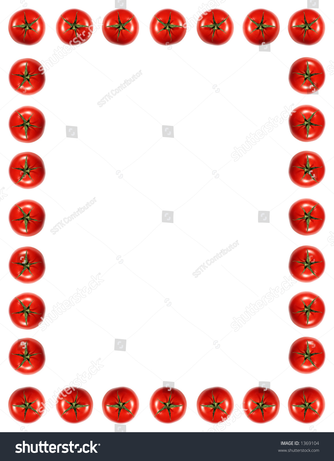 Tomato Frame Stock Photo 1369104 : Shutterstock