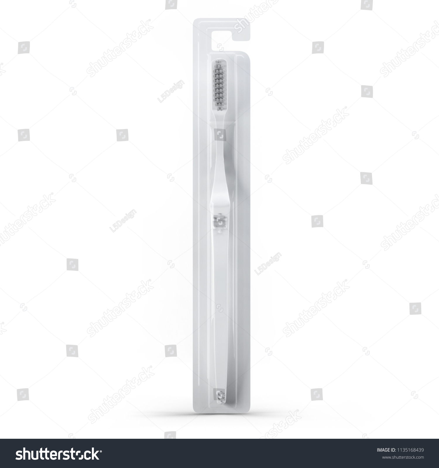 Download Toothbrush Packing Blister Box Mockup 3d Stock Illustration 1135168439