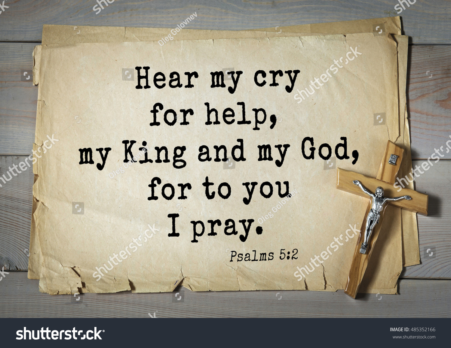 Top1000 Bible Verses Psalms Hear My Stock Photo Edit Now 485352166
