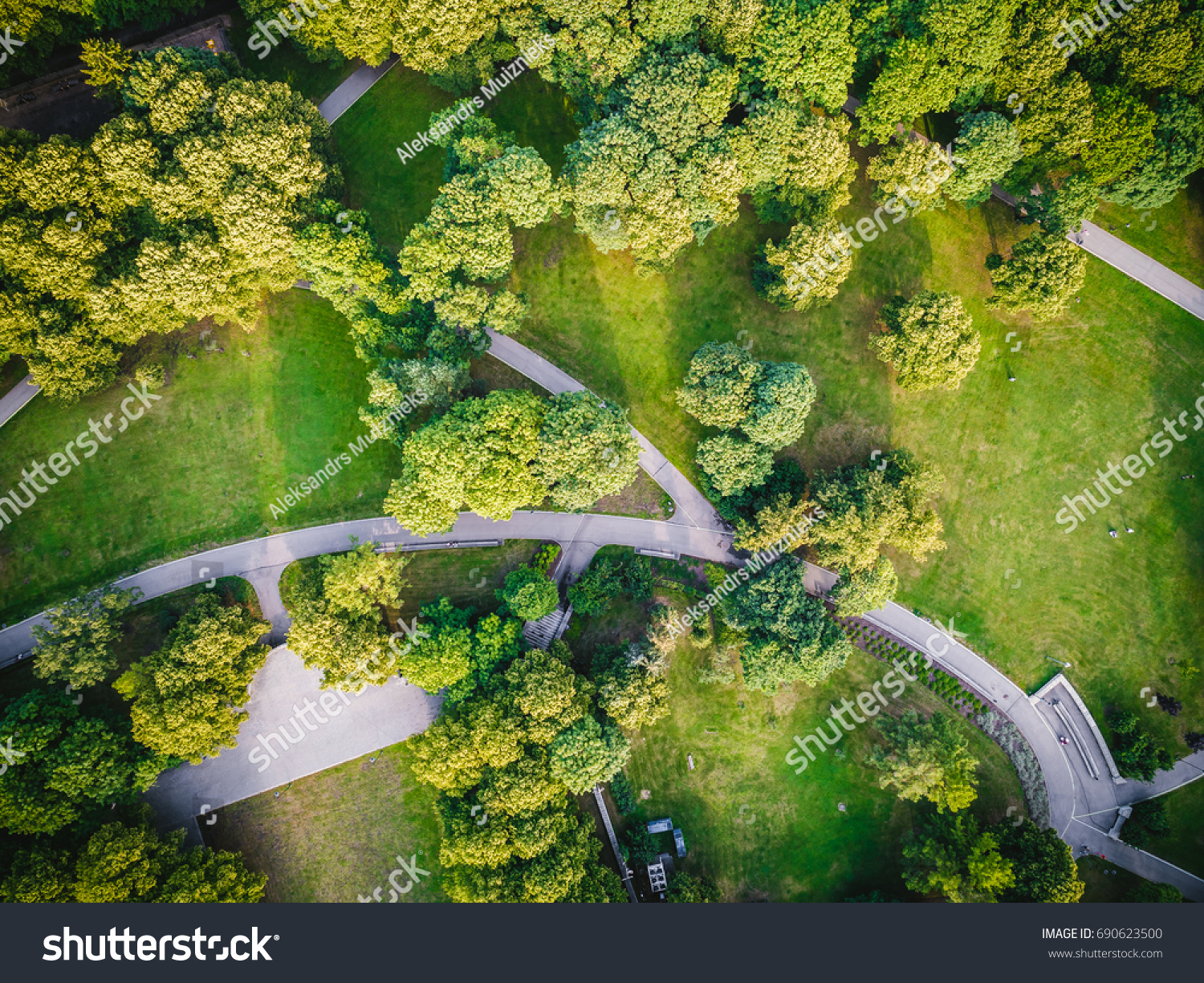 Top View Aerial Photo Flying Drone Stock Photo 690623500 | Shutterstock