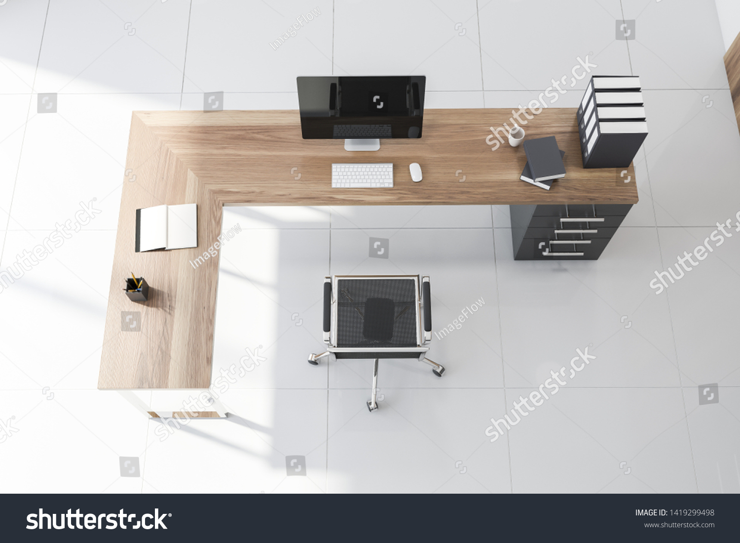 Ceo Desk Top View Stock Illustrations Images Vectors Shutterstock