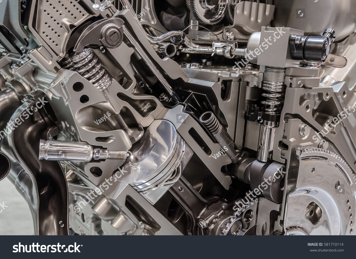 Top View Combustion Engine Cutaway Stock Photo 581710114 | Shutterstock