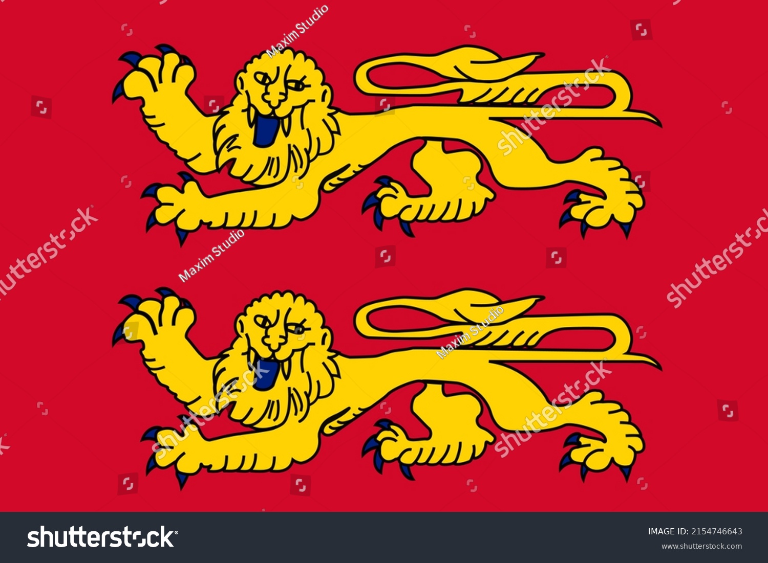 Flag of Normandy 3x5 ft French Region France Lions Duchy Norman Cats Normandie 