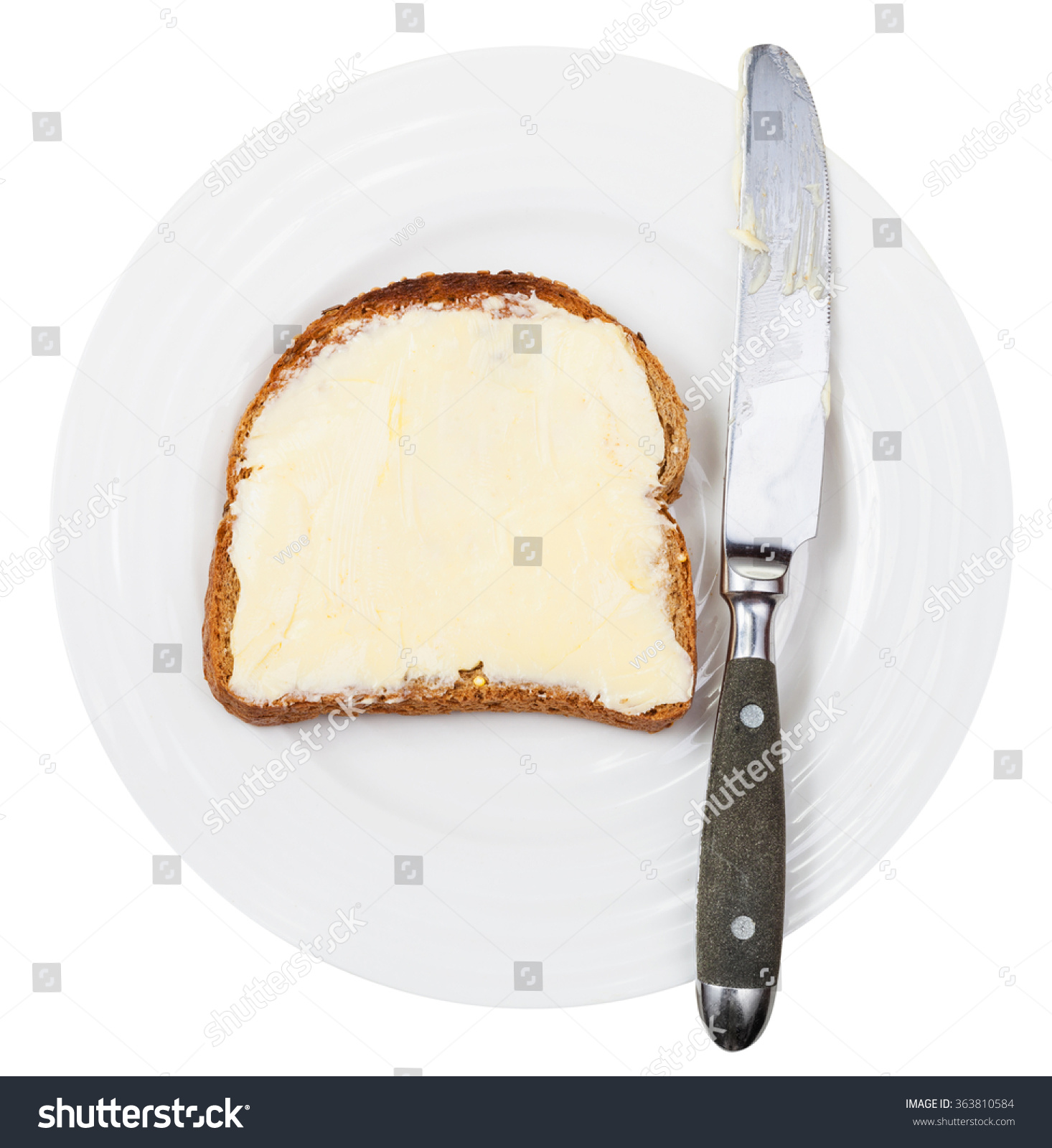 Top View Grain Bread Butter Sandwich Stock Photo Edit Now