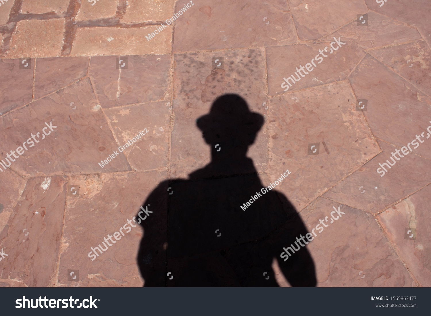 top hat shadow man