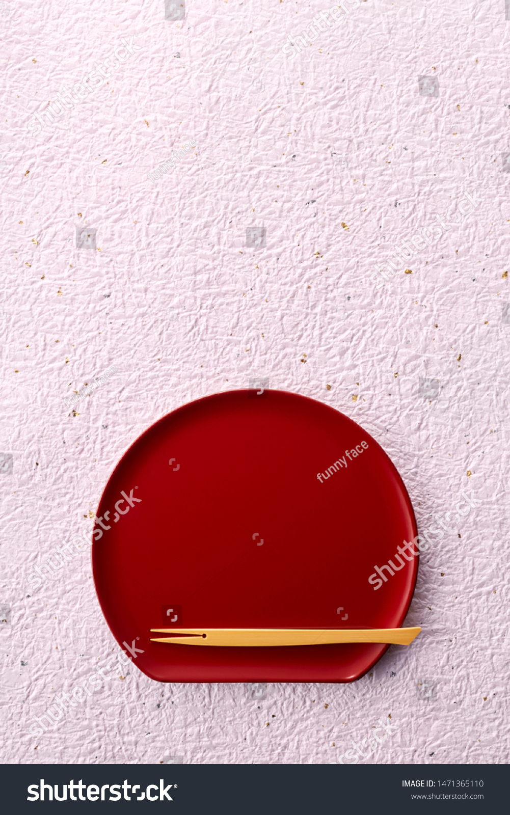 Top View Red Wood Lacquerware Tray Stock Photo Edit Now