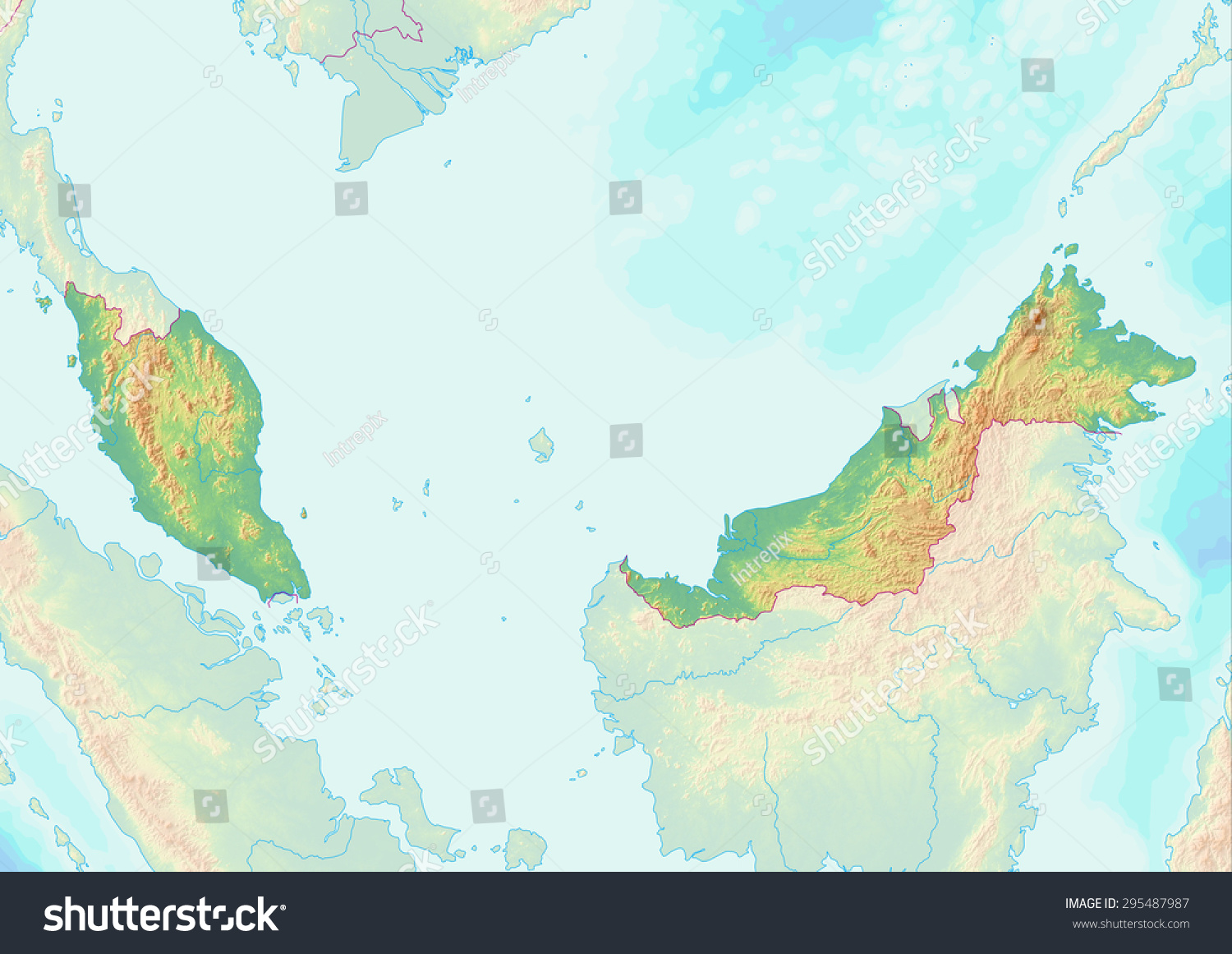 Free Topographic Maps Malaysia Topographic Map Malaysia Shaded Relief Elevation Stock Illustration  295487987 | Shutterstock