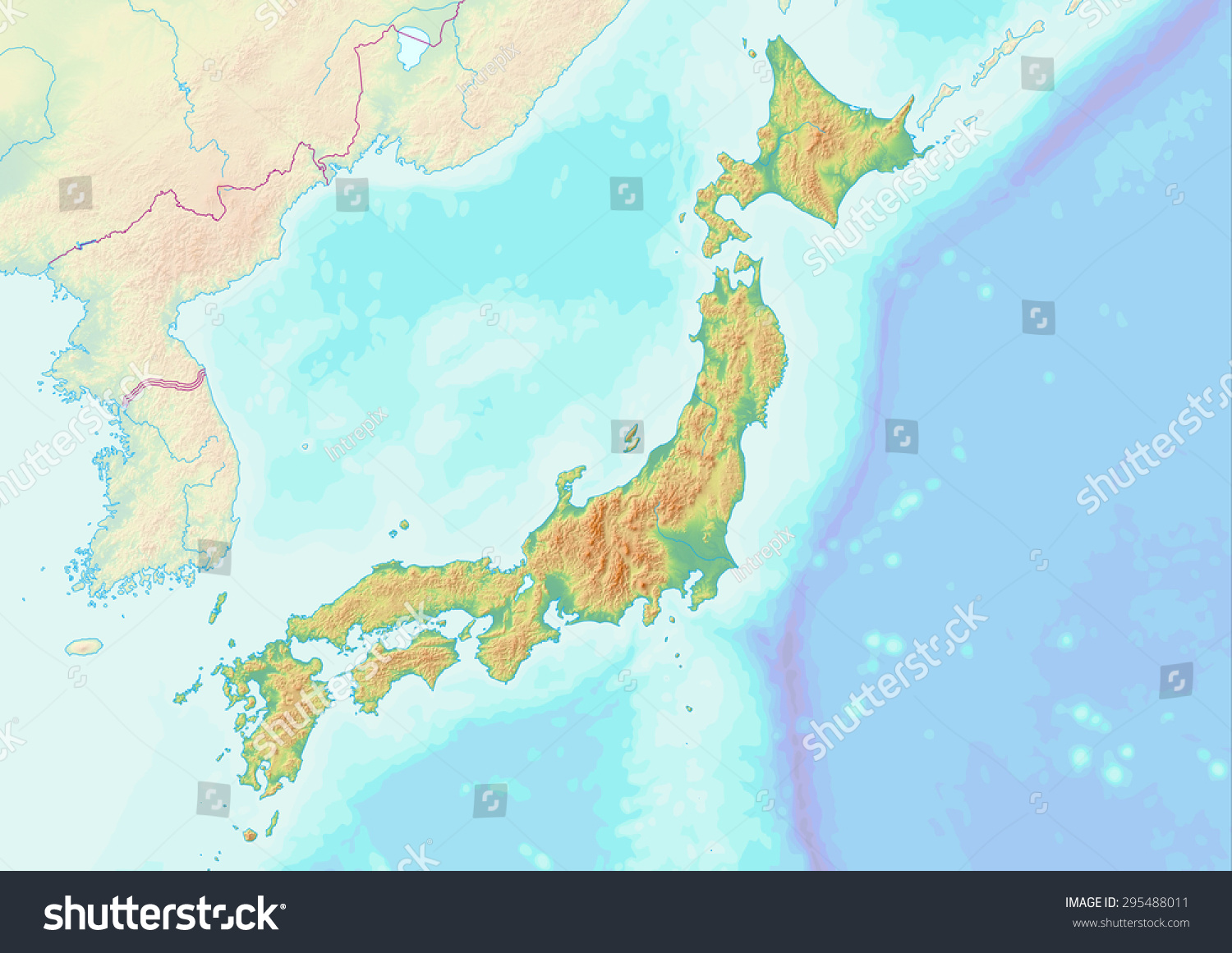 Japan Relief Map