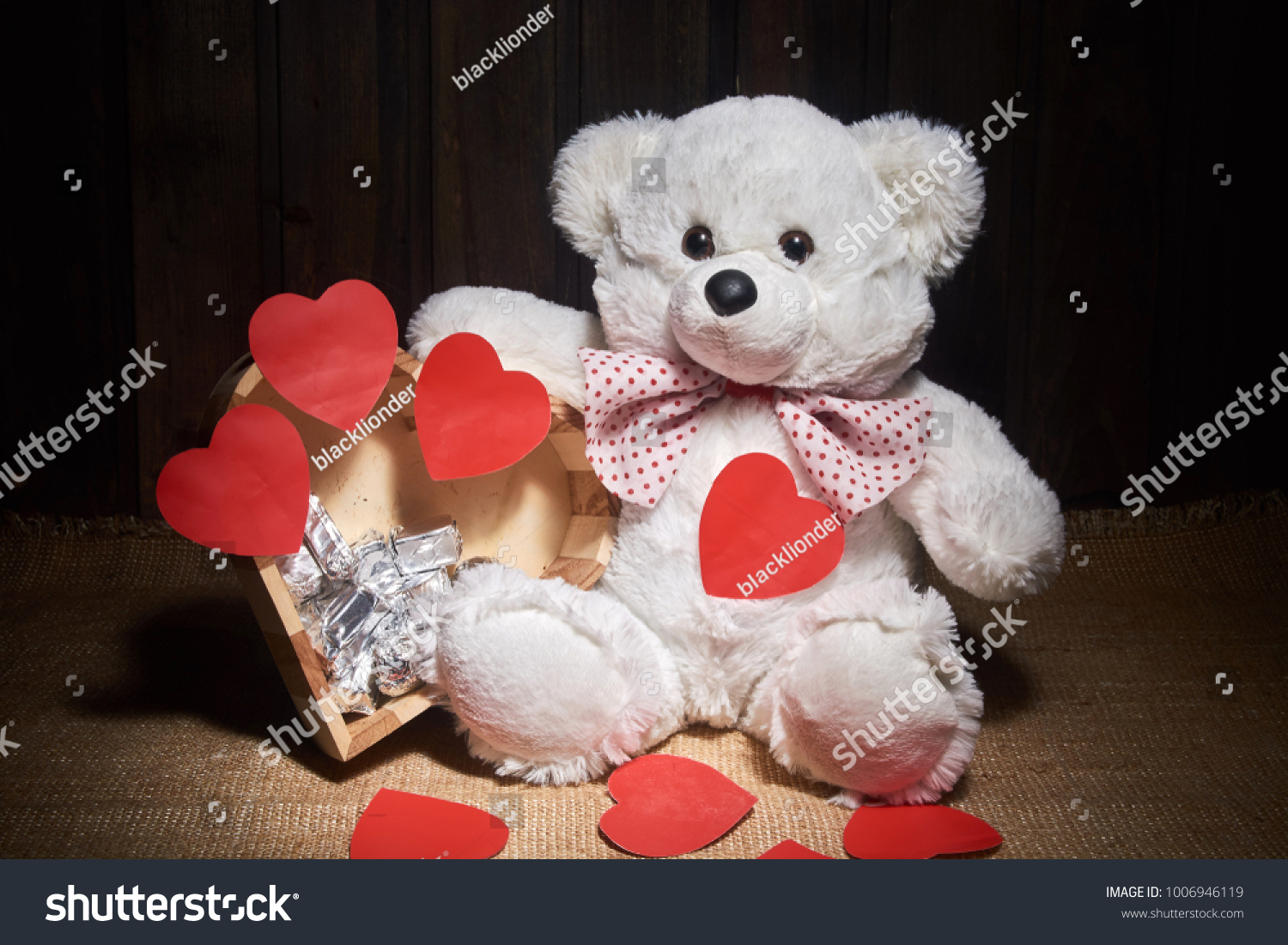 valentine's day polar bear stuffed animal