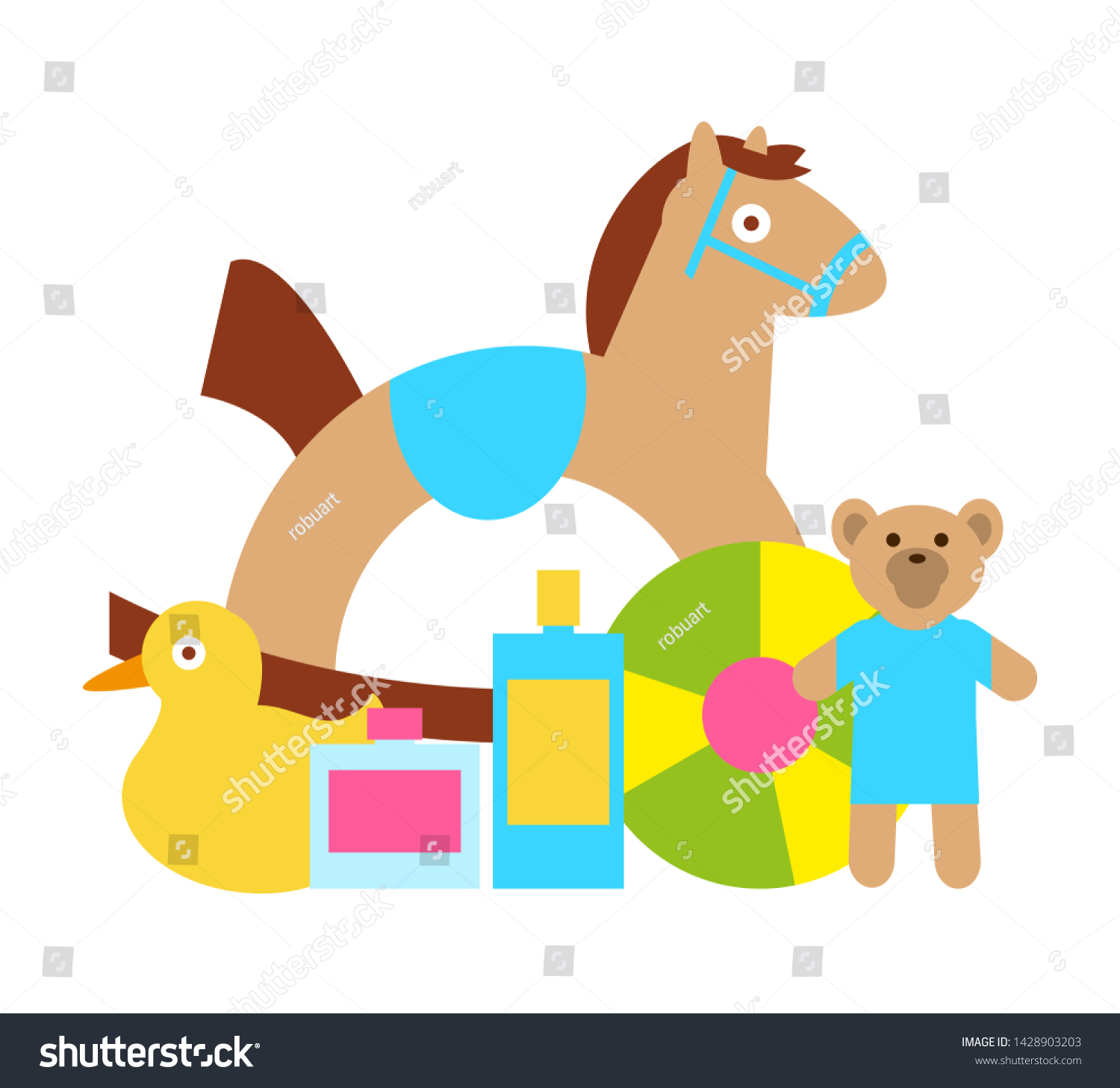 duck rocking horse