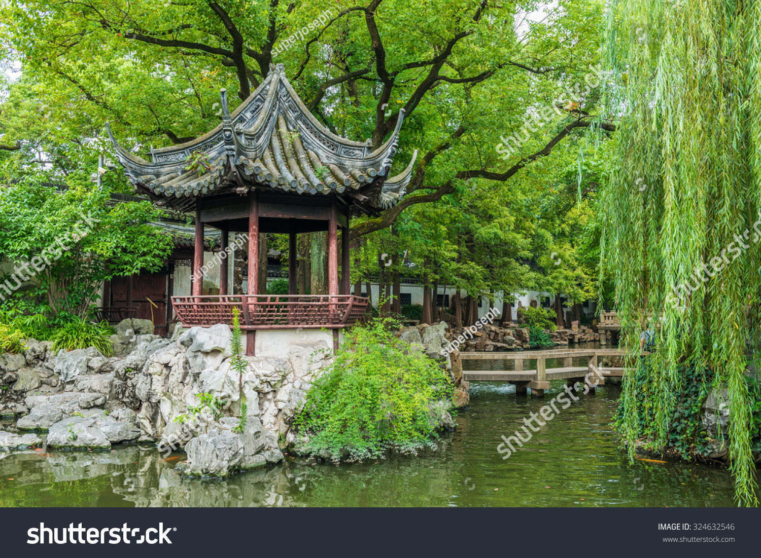 Traditional Chinese Private Garden Yu Yuan Stock Photo Edit Now