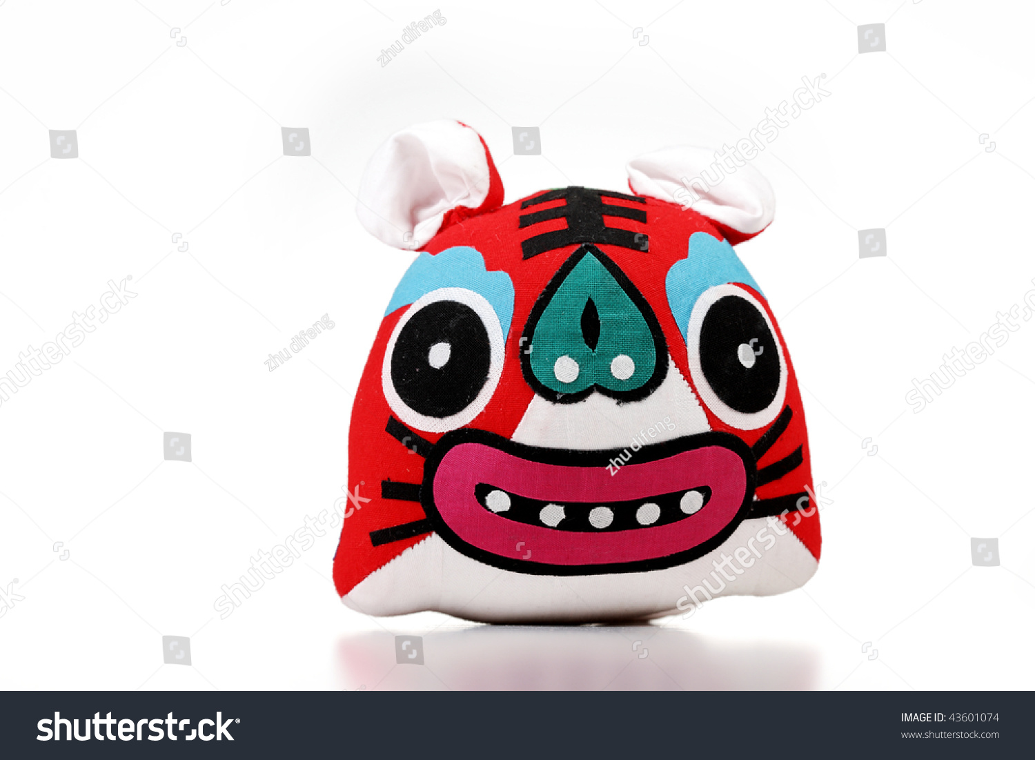 Traditional Chinese Toy Tiger With White Background Stock Photo ...