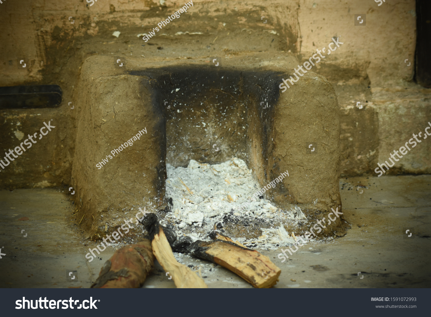 Traditional Chula Used Indian Culture Villages Stock Photo 1591072993 ...