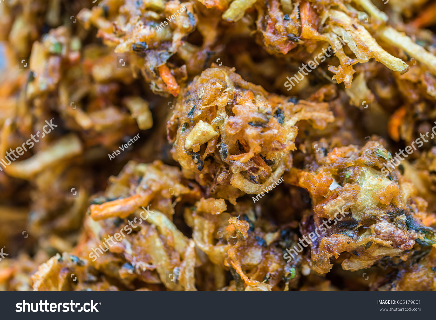 Traditional Indian Food Vegetable Pakora Stock Photo 665179801