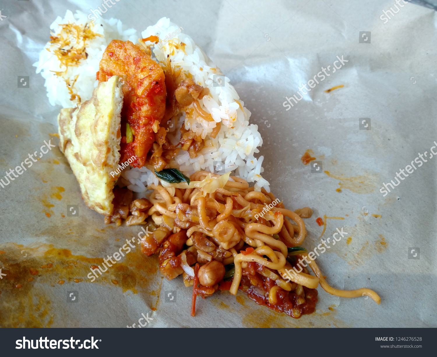 Traditional Indonesian Culinary Food Masakan Makanan Stock Photo Edit Now 1246276528