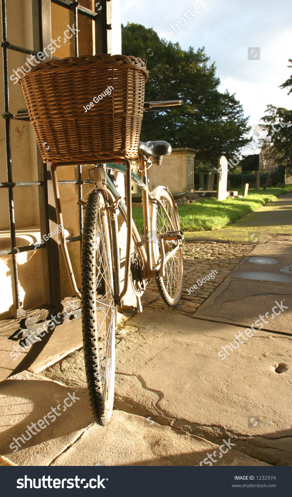 traditional ladies bike with basket