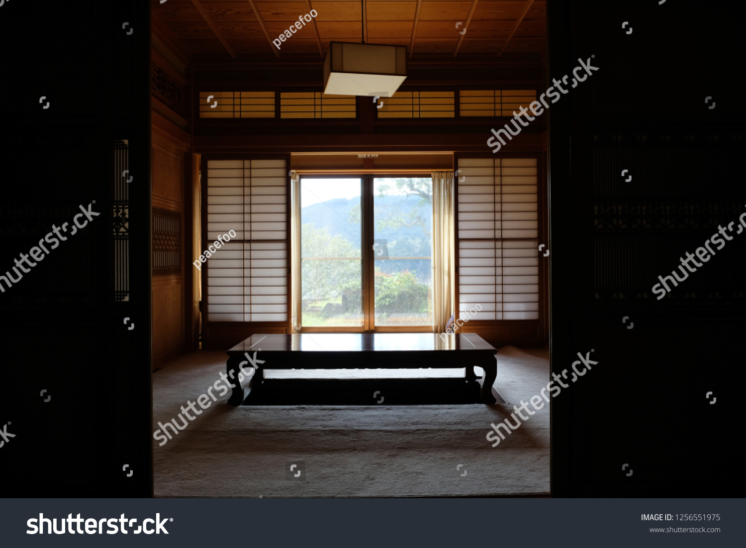Traditional Living Room Japan Washi Paper Stock Photo Edit Now