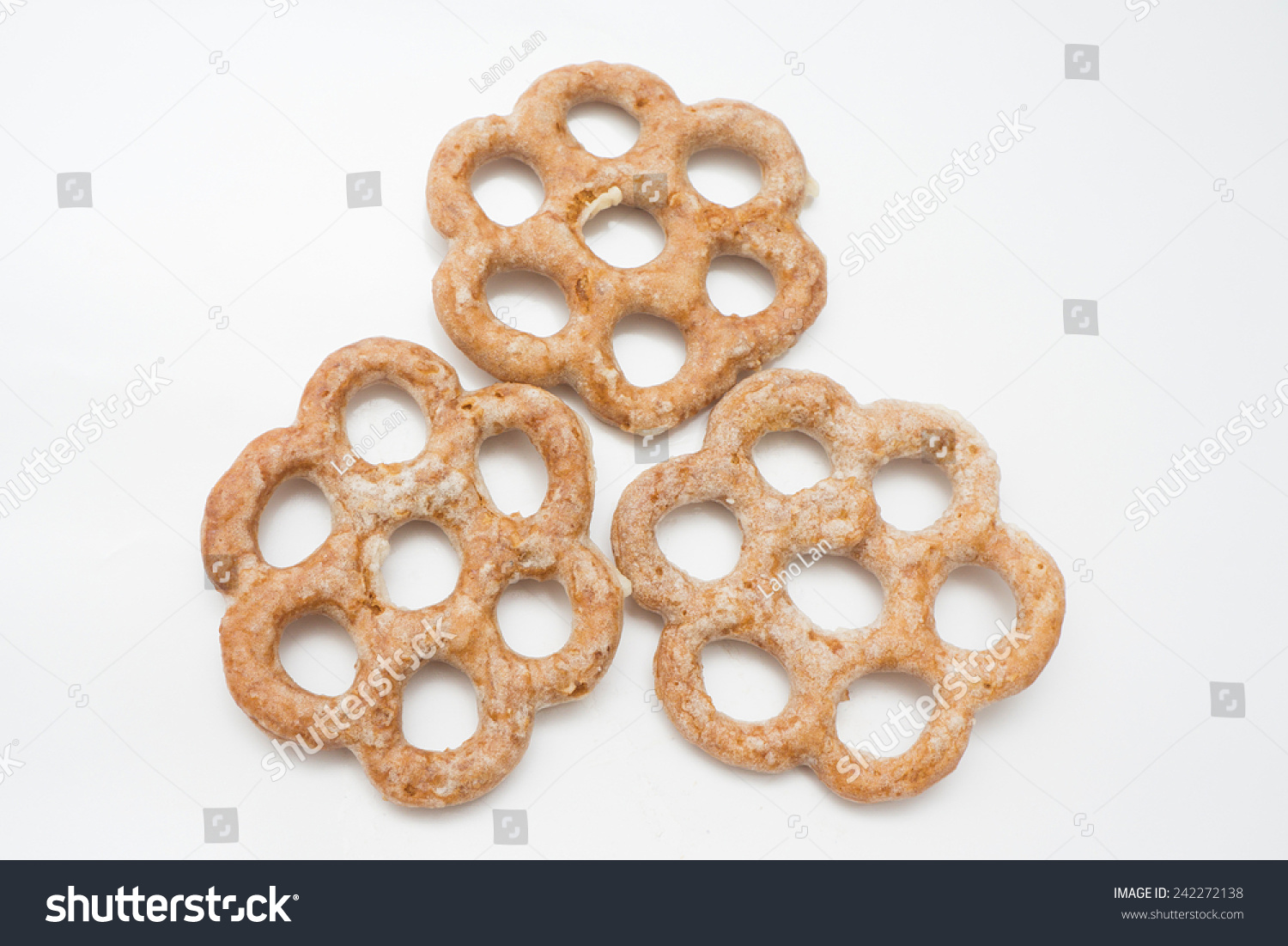 Traditional Malaysian Sabahan Cookies Called Kuih Stock 