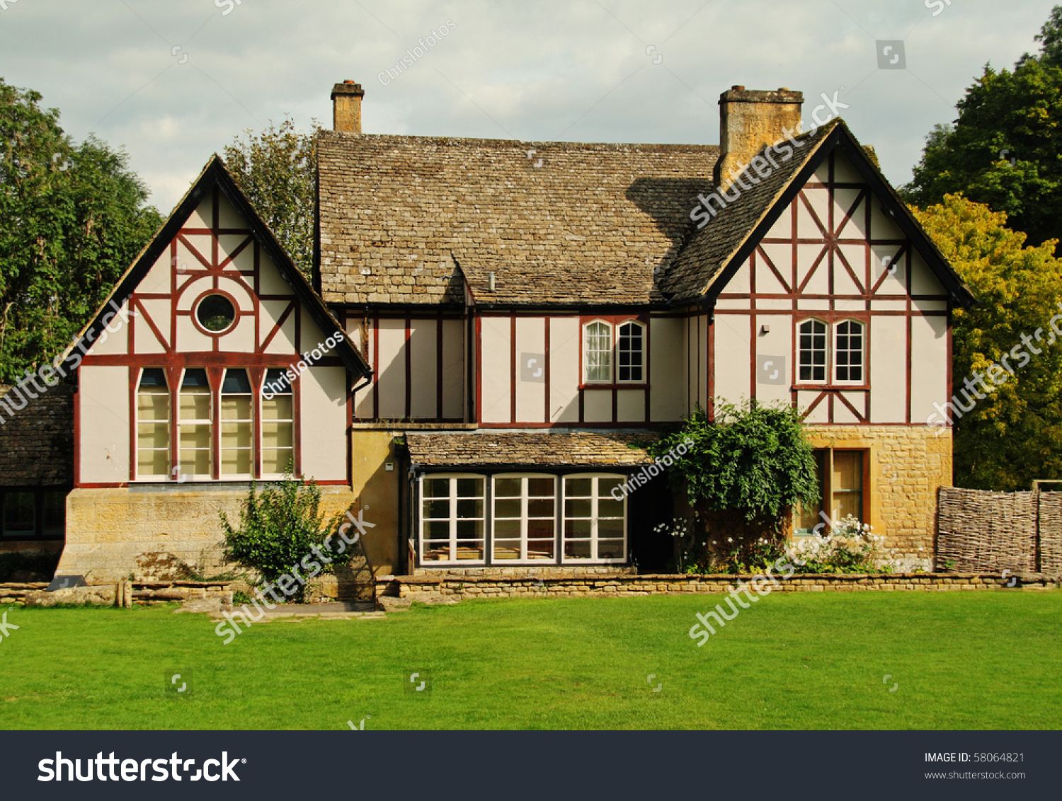 Traditional Timber Framed English Country House Stock ...