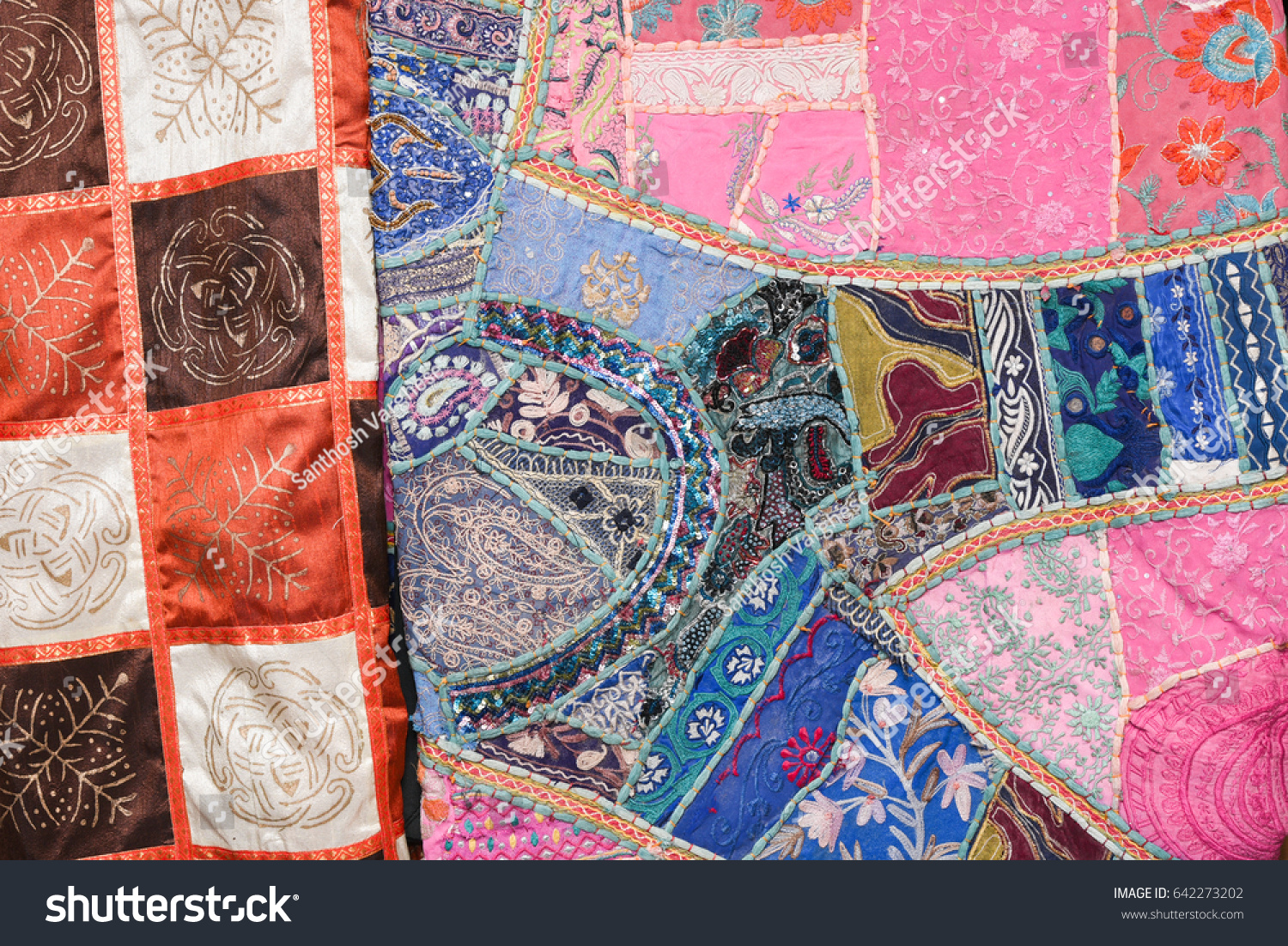 Traditional Wall Hanging Rajasthan Colourful Mirror Stock Photo Edit Now 642273202
