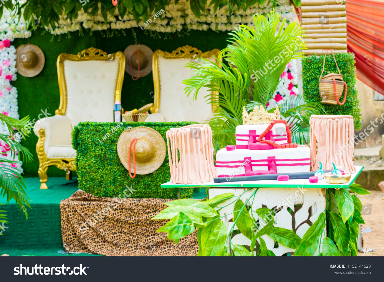 Traditional Wedding Decoration Edo Tribe Nigeria Stock Photo Edit