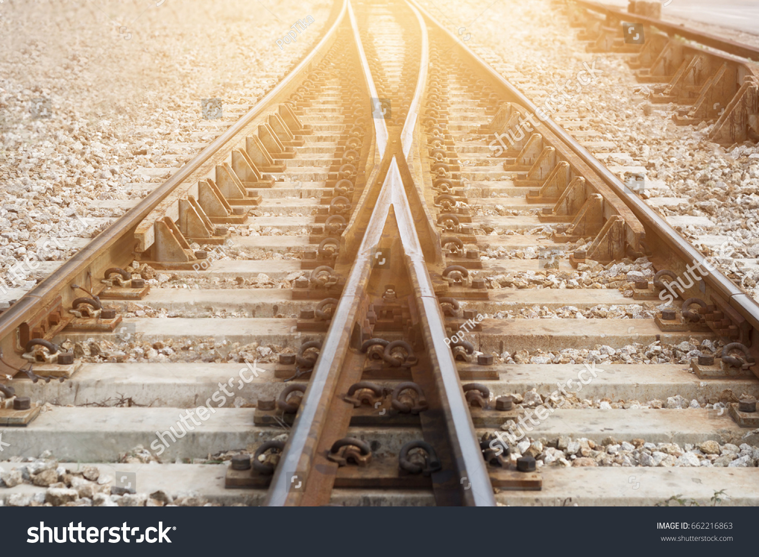 Railroad Track Intersection Images Stock Photos And Vectors Shutterstock