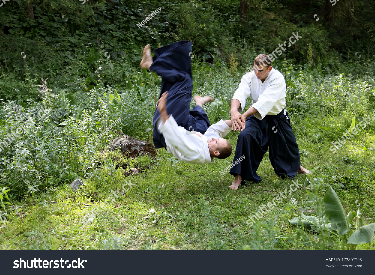 bemærkede ikke vil beslutte golf Training Martial Art Aikido On Nature Stock Photo (Edit Now) 172807205