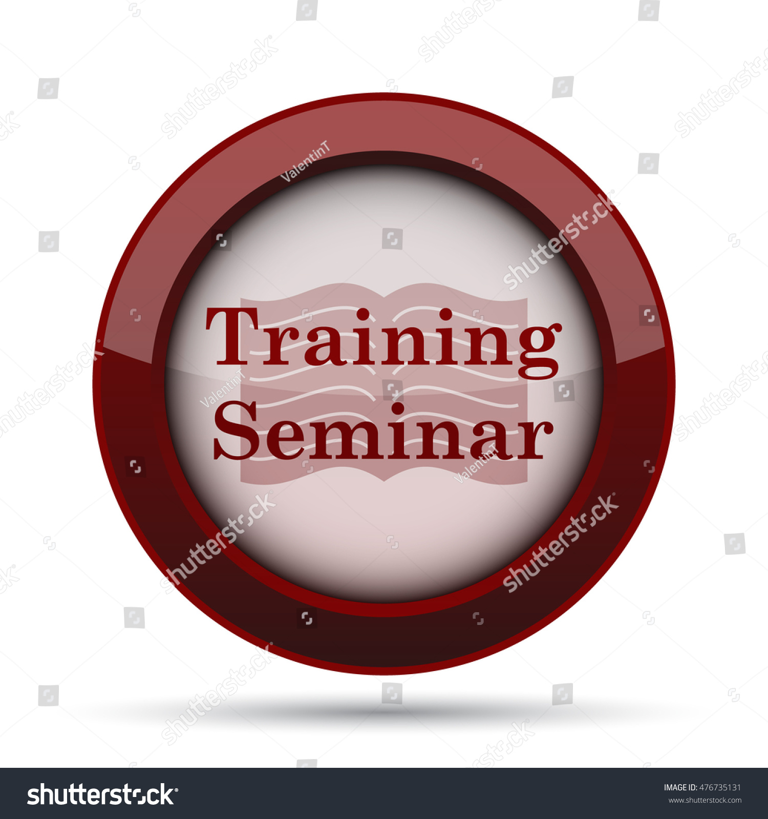 Training Seminar Icon Internet Button On Stock Illustration 476735131