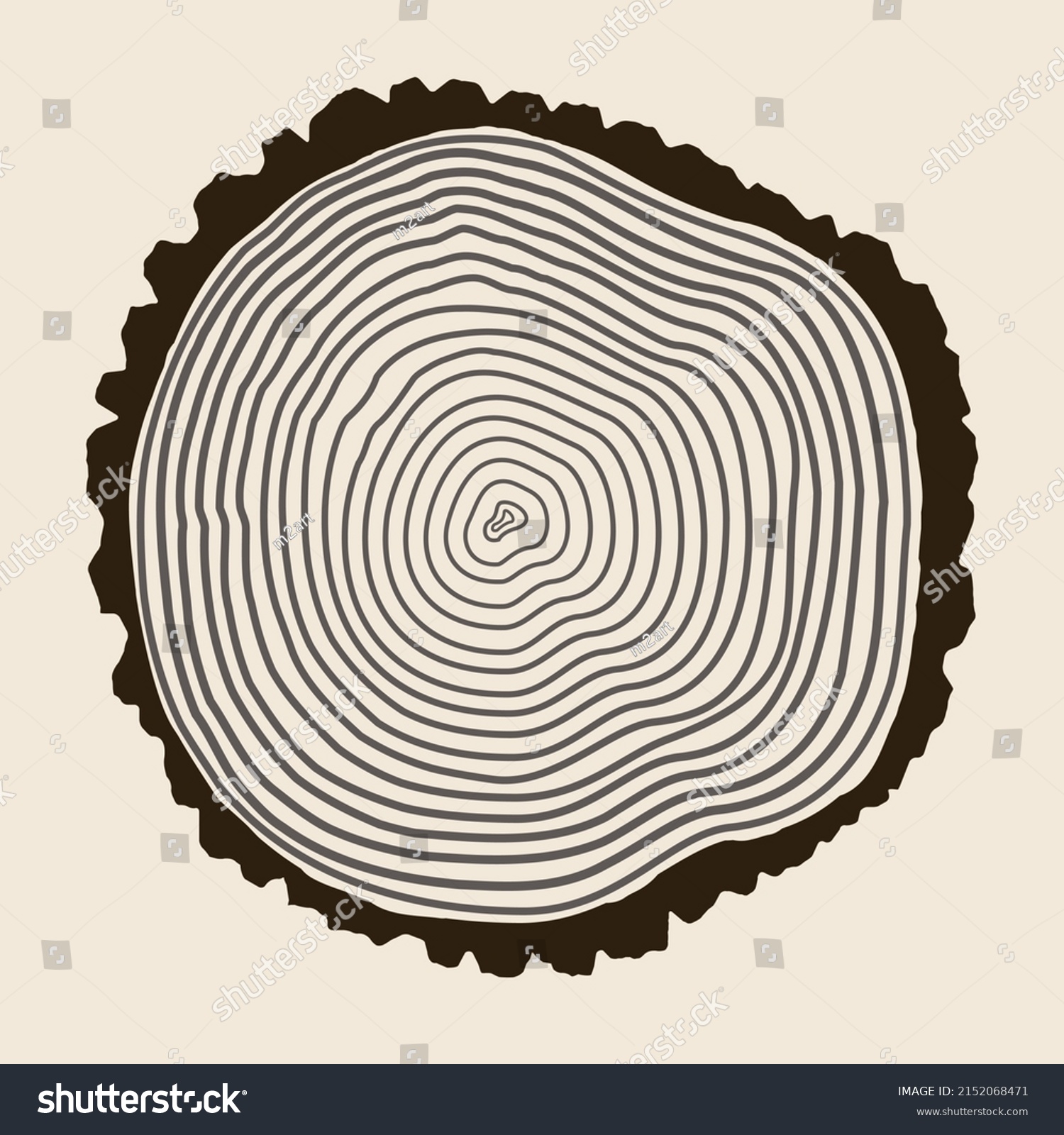 Tree Rings Background Illustration Tree Template Stock Illustration ...