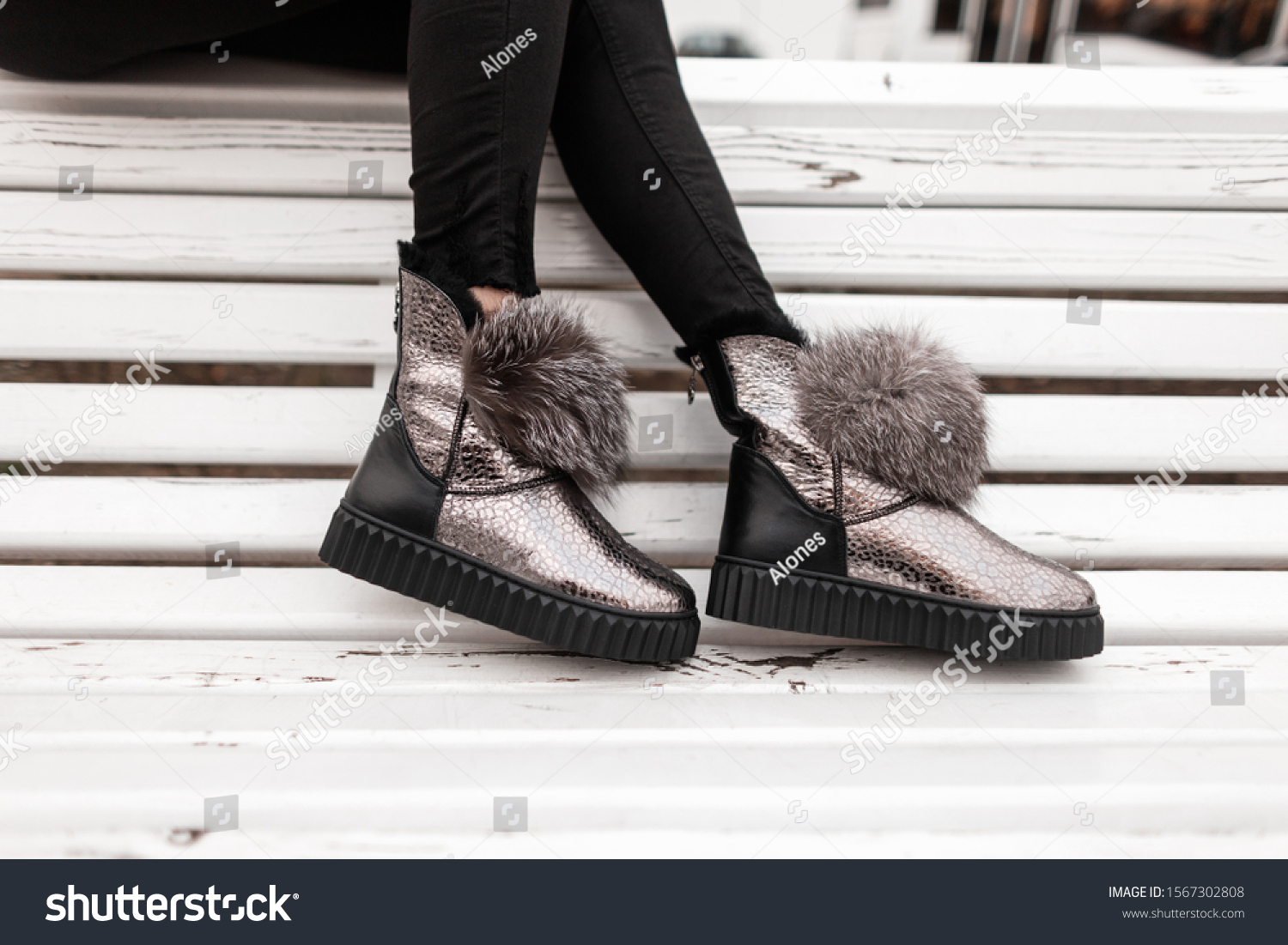 glamorous snow boots