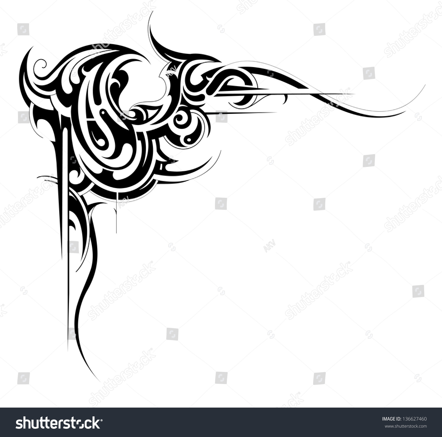 Tribal Frame Stock Illustration 136627460 - Shutterstock