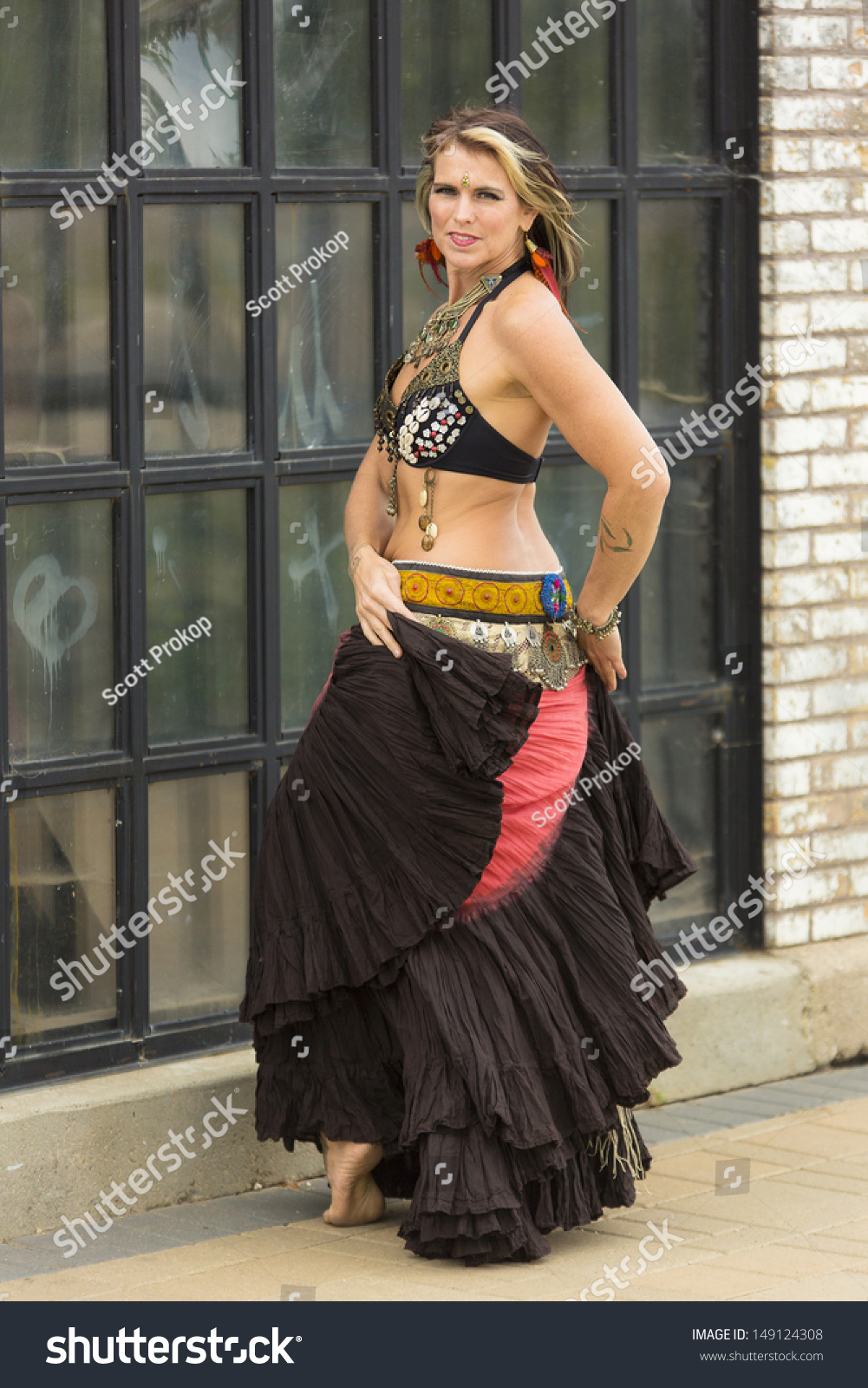 tribal fusion skirt