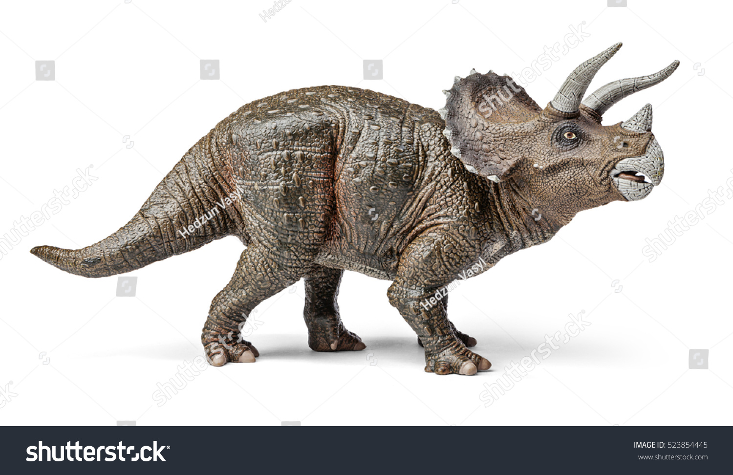 triceratops dinosaurs toy isolated on white stock photo edit now